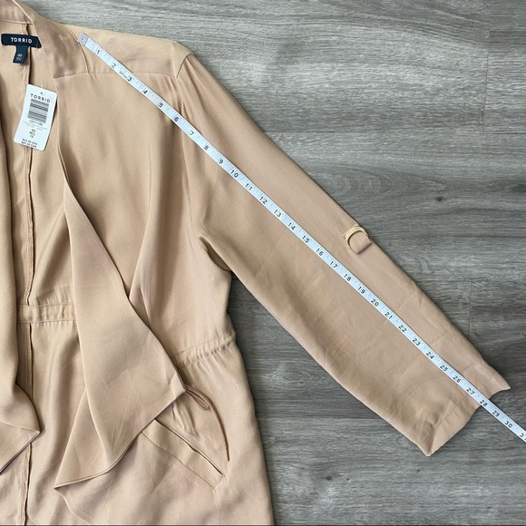 New Torrid Tan Anorak Jacket Shacket 00/10 - Picture 11 of 15